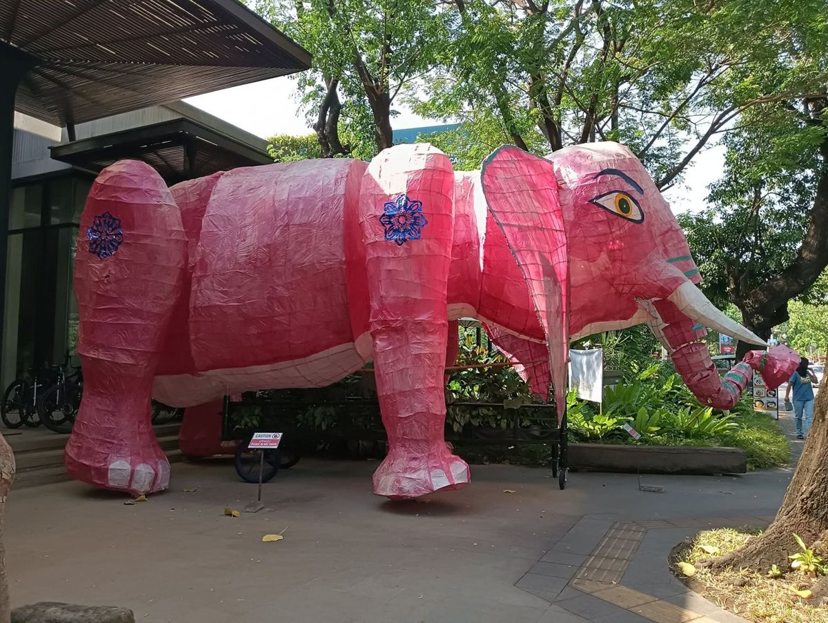 Festival elephant in town