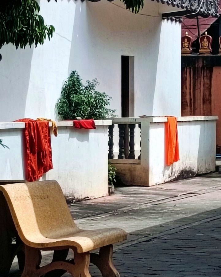 Monks’ robes drying
